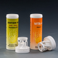 96mm custom size tube plastic pp multivitamin effervescent tablet packaging tube