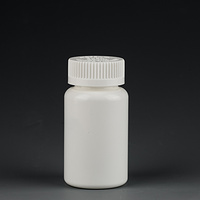 Medecine Bottle 75cc White Vitamin Child Proof Medical Pills Containers With Child Resistant Caps Fo