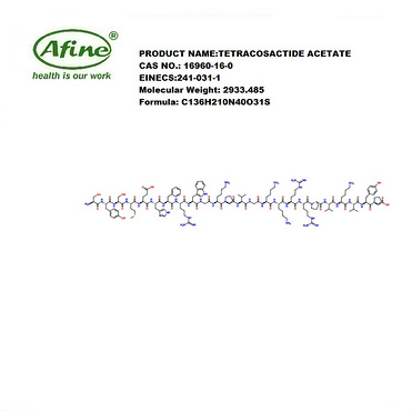 TETRACOSACTIDE ACETATE CAS 16960-16-0