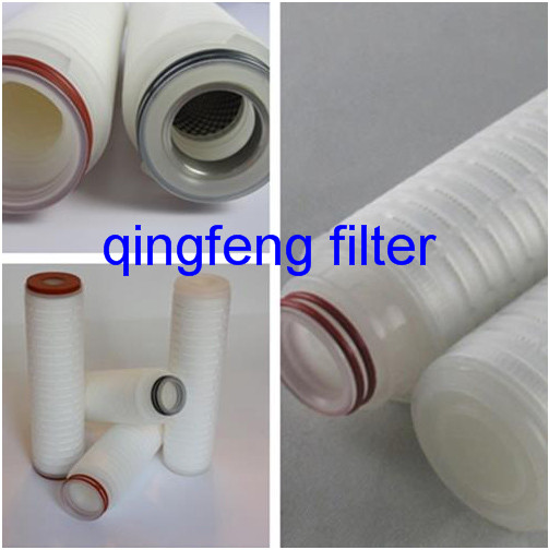 0.22/0.45 Micron Pes Pleated Filter Cartridge for Food Beverage Filtration  