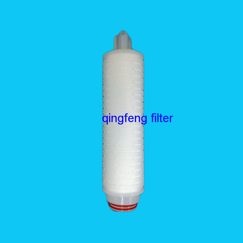 0.22/0.45 Micron Pes Pleated Filter Cartridge for Food Beverage Filtration  