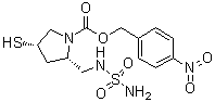 (2S,4S)-2-[[(Aminosulfonyl)amino]methyl]-4-mercapto-1- pyrrolidinecarboxylic acid (4-nitrophenyl)met