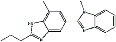 2-n-Propyl-4-methyl-6-(1-methylbenzimidazole-2-yl)- benzimidazole
