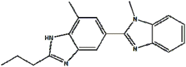 2-n-Propyl-4-methyl-6-(1-methylbenzimidazole-2-yl)- benzimidazole