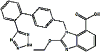 2-Ethoxy-3-[[4-[2-(1H-tetrazol-5-yl)phenyl]phenyl]methyl]-3H- benzoimidazole-4-carboxylic acid (Cand