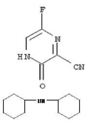 6-Fluoro-3-hydroxypyrazine-2-carbonitrile    dicyclohexylamine salt