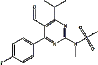 4-(4-Fluorophenyl)-6-isopropyl-2-[(N-methyl-N- methylsulfonyl)amino]pyrimidinyl-5-yl-formyl (Z8)