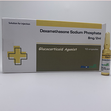 Dexamethasone Sodium Phosphate Injection 4mg/ml, 1ml & 2ml  