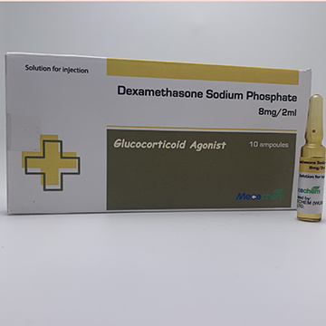 Dexamethasone Sodium Phosphate Injection 4mg/ml, 1ml & 2ml
