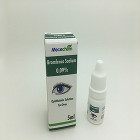 Bromfenac Sodium Eye Drops  0.07% - 3ml，0.09% - 1.7ml, 2.5ml, 5ml，0.1% - 5ml