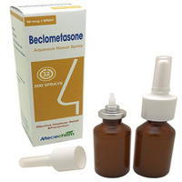 Beclomethasone Dipropionate Nasal Aerosol 50mcg/dose, 200 doses