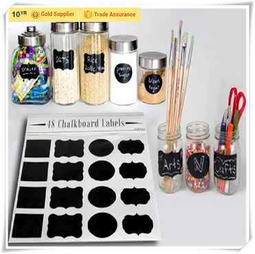PP chalkboard sticker chalkboard labels for Kitchen bottles