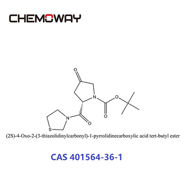 (2S)-4-Oxo-2-(3-thiazolidinylcarbonyl)-1-pyrrolidinecarboxylic acid tert-butyl ester(401564-36-1)