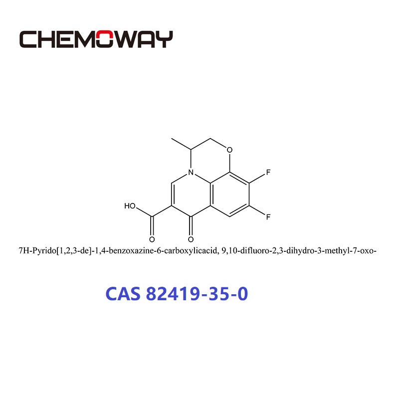 Ofloxacin Q-acid （82419-35-0）7H-Pyrido[1,2,3-de]-1,4-benzoxazine-6-carboxylicacid, 9,10-difluoro-2,3