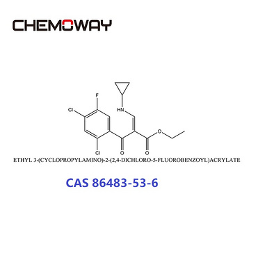 ETHYL 3-(CYCLOPROPYLAMINO)-2-(2,4-DICHLORO-5-FLUOROBENZOYL)ACRYLATE
