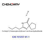 2-n-butyl-1,3-diaza-spiro (4,4) non-1-en-4-one hydrochloride (151257-01-1)