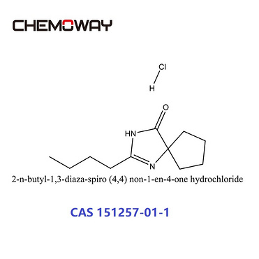 2-n-butyl-1,3-diaza-spiro (4,4) non-1-en-4-one hydrochloride (151257-01-1)