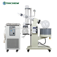 Rotary evaporator with motor lift