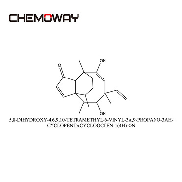 Tiamuline Hydrogen Fumarate(55297-96-6) 5,8-DIHYDROXY-4,6,9,10-TETRAMETHYL-6-VINYL-3A,9-PROPANO-3AH-