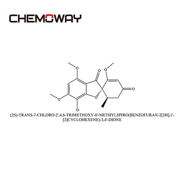 GRISEOFULVIN（126-07-8 ）(2S)-TRANS-7-CHLORO-2',4,6-TRIMETHOXY-6'-METHYLSPIRO(BENZOFURAN-2[3H],1'-[2]C