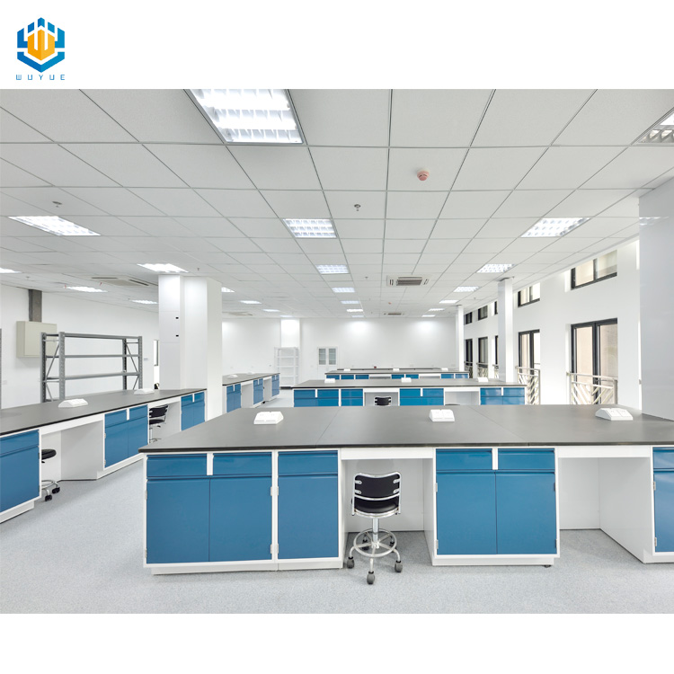 Laboratory furniture plain island bench  