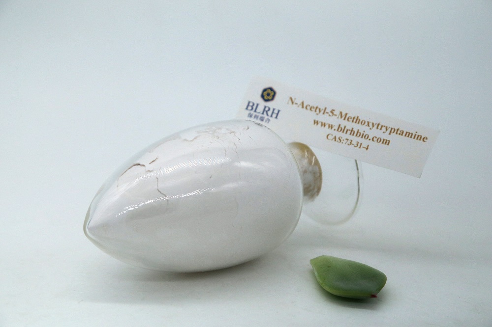 Melatonin ,N-Acetyl-5-Methoxytryptamine , CAS : 73-31-4  
