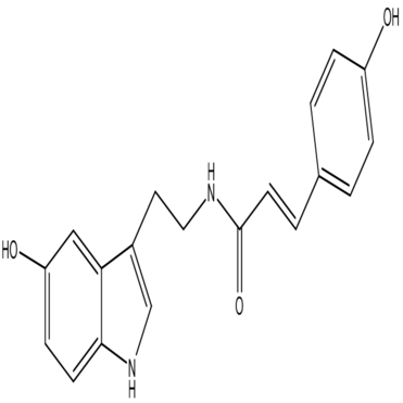 N-p-Coumaroyl  serotonin , CAS : 68573-24-0 , C19H18N2O3