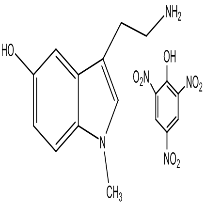 3-(2-aminoethy)-1-methylindol-5-ol picrate ,CAS : 1105-64-2