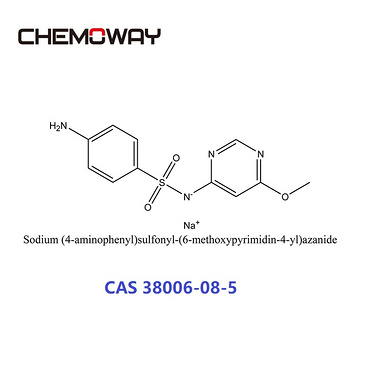 SULFAMONOMETHOXINE SODIUM（38006-08-5）Sodium (4-aminophenyl)sulfonyl-(6-methoxypyrimidin-4-yl)azanide