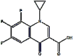 Trifluoroquinolone carboxylic acid