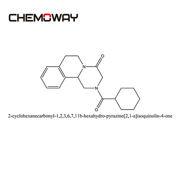 Praziquantel（55268-74-1）2-cyclohexanecarbonyl-1,2,3,6,7,11b-hexahydro-pyrazino[2,1-a]isoquinolin-4-o