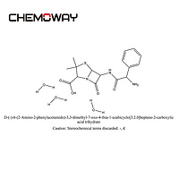 AMPICILLIN TRIHYDRATE（7177-48-2）D-(-)-6-(2-Amino-2-phenylacetamido)-3,3-dimethyl-7-oxo-4-thia-1-azab