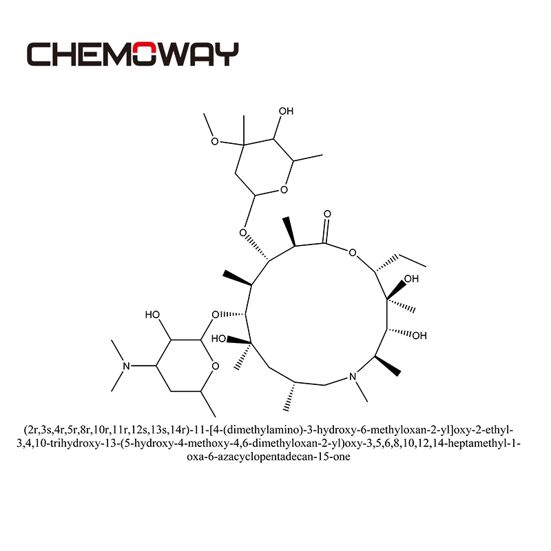 azithromycin（83905-01-5）(2r,3s,4r,5r,8r,10r,11r,12s,13s,14r)-11-[4-(dimethylamino)-3-hydroxy-6-methy