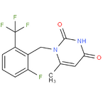 1-[2-Fluoro-6-(trifluoromethyl)benzyl]-6-methylpyrimidine-2,4(1H,3H)-dione