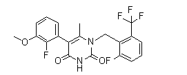 5-(2-Fluoro-3-methoxyphenyl)-1-[[2-fluoro-6-(trifluoromethyl)phenyl]methyl]-6-methyl-2,4(1H,3H)-pyri