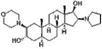 (2β,3α,5α,16β,17β)-2-(4-morpholinyl)-16-(1-pyrrolidinyl)androstane-3,17-diol