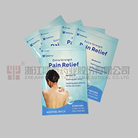 Menthol pain relief gel patch