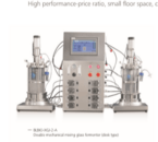 Double parallel glass fermenter (off-site sterilization)