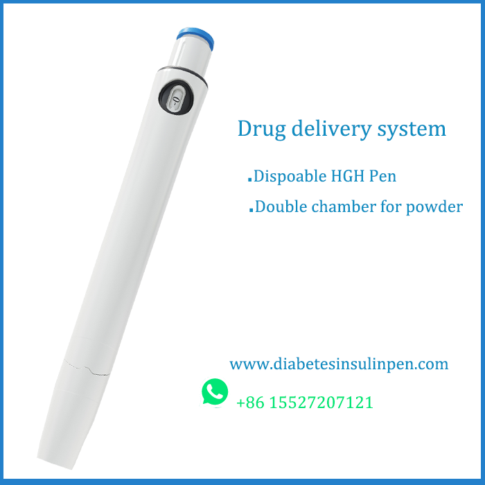 Disposable HGH pen injector of double-chamber in 4ml cartridge  