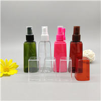 100ml high quality PET tower bottle alcohol spray bottle customizable color