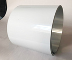 white color lacqured aluminum coil for vial seals, flip off caps