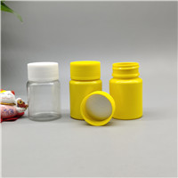 60CC capsule bottle transparent yellow