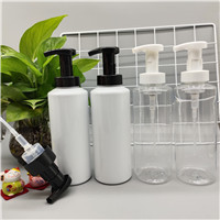 The color of 500ml high quality PET porcelain white transparent foam pump can be made into plastic b