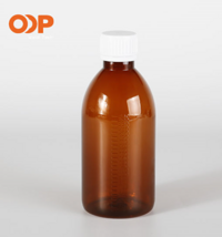 Pet Plastic Syrup Bottle Medicine Liquid Bottles 240ml
