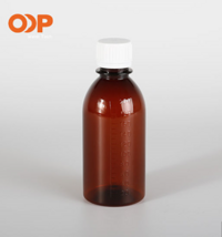 Pet Plastic Syrup Bottle Medicine Liquid Bottles 200ml