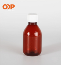 Pet Plastic Syrup Bottle Medicine Liquid Bottles 150ml