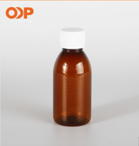 Pet Plastic Syrup Bottle Medicine Liquid Bottles 100ml