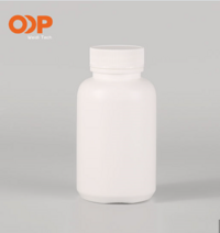 White PE HDPE PP Pet Plastic Amber Solid Pill Bottle Healthcare Supplement Container Withscrew Cap 2
