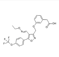 2-(3-((4-((Ethoxyimino)methyl)-5-(4-(trifluoromethoxy)phenyl)isoxazol-3-yl)methoxy)phenyl)acetic aci
