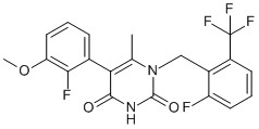 5-(2-Fluoro-3-methoxyphenyl)-1-[[2-fluoro-6-(trifluoromethyl)phenyl]methyl]-6-methyl-2,4(1H,3H)-pyri